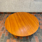 Westnofa Mid Century Teak Round Coffee Table - Mr. Mansfield Vintage