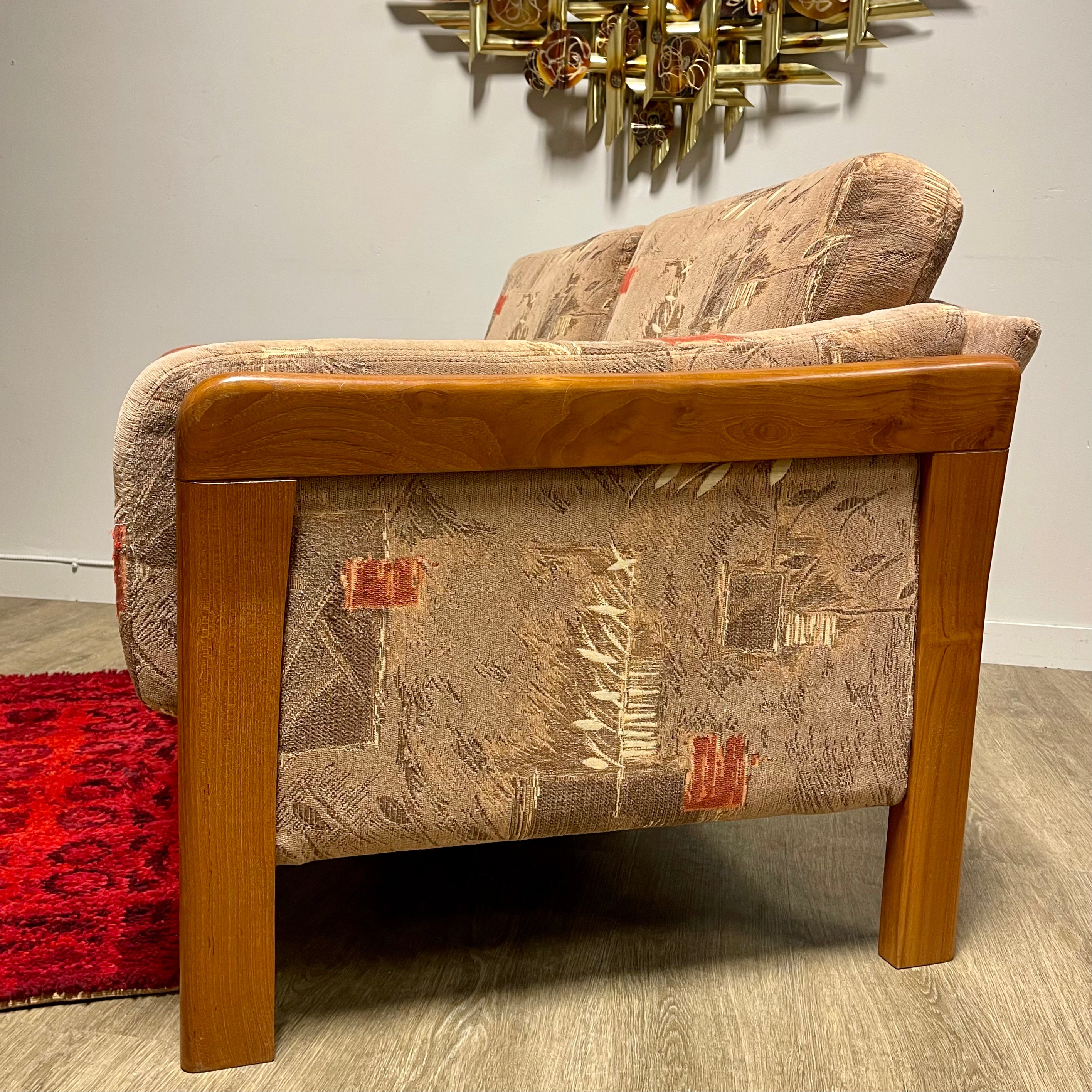 Solid Teak Framed Loveseat