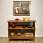 Load image into Gallery viewer, Vintage Fruitwood Display Cabinet