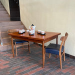 Load image into Gallery viewer, Midcentury Teak Expanding Dining Table