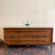 Walnut KROEHLER 9 Drawer Dresser