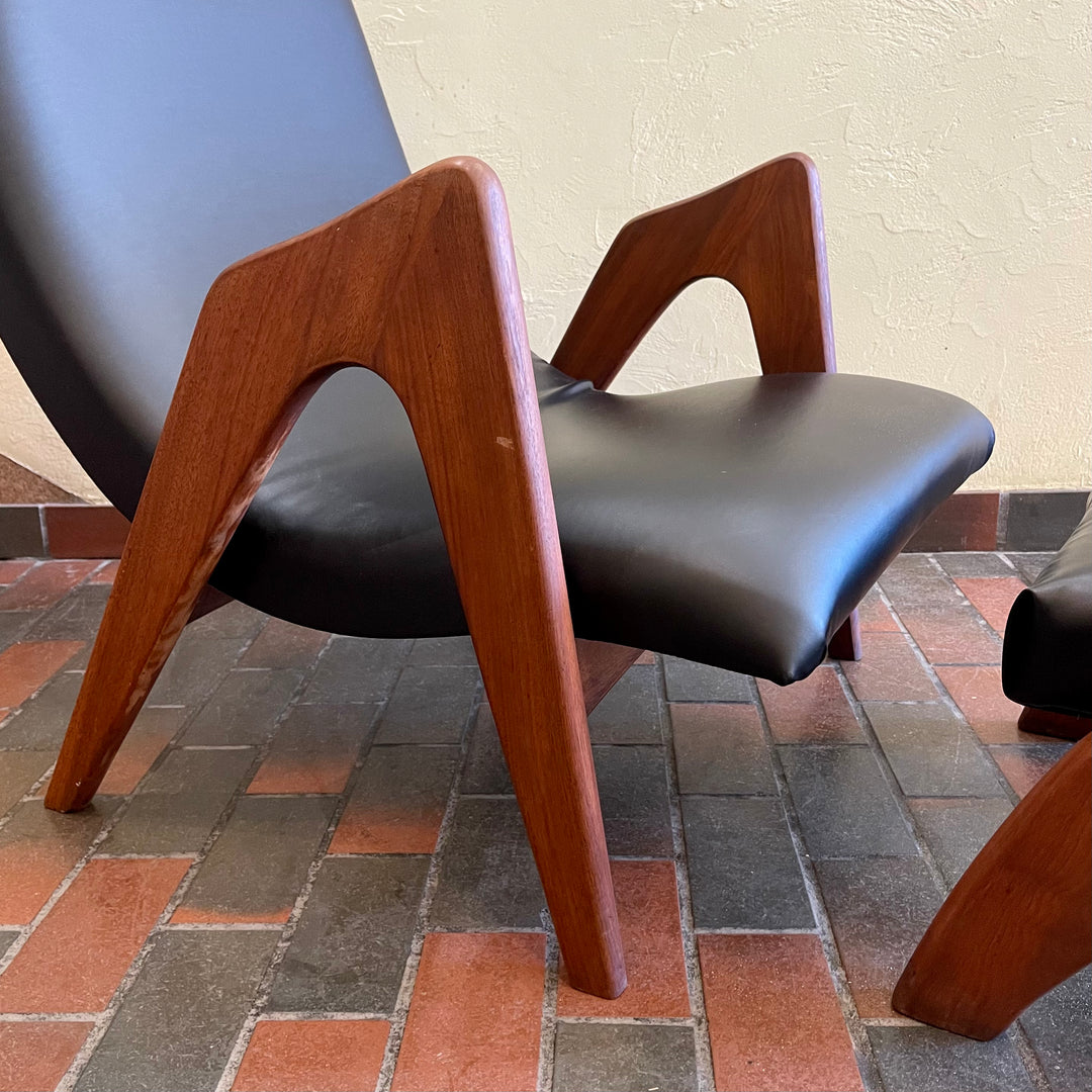 Adrian Pearsall Lounge Chair + Ottoman for Craft Associates