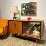 Load image into Gallery viewer, Vintage Walnut Credenza / Bar / Entertainment Unit