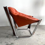 "Sonic" lounge chair by Odd Knutsen for Hjellegjerde, Norway. 