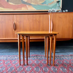 Midcentury Teak Nesting Tables Made in Denmark - Mr. Mansfield Vintage
