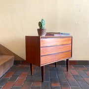 Teak Three Drawer Chest of Drawers - Mr. Mansfield Vintage