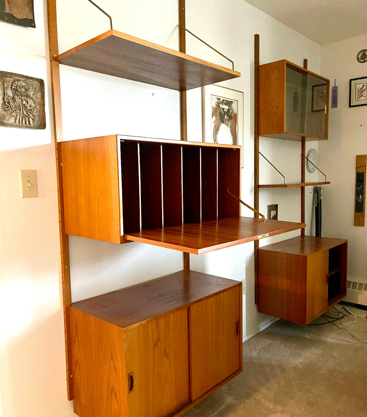 Mid century modern on sale modular wall unit