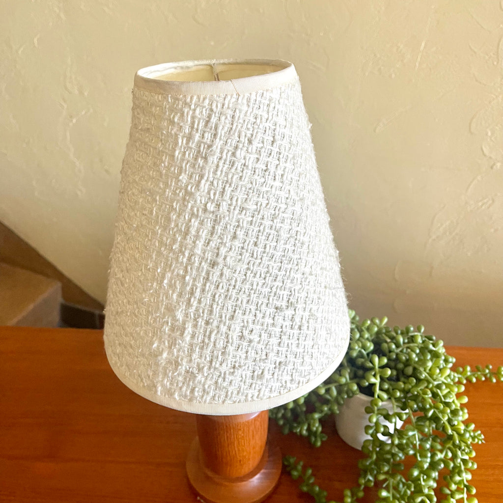 Small Solid Teak Lamp