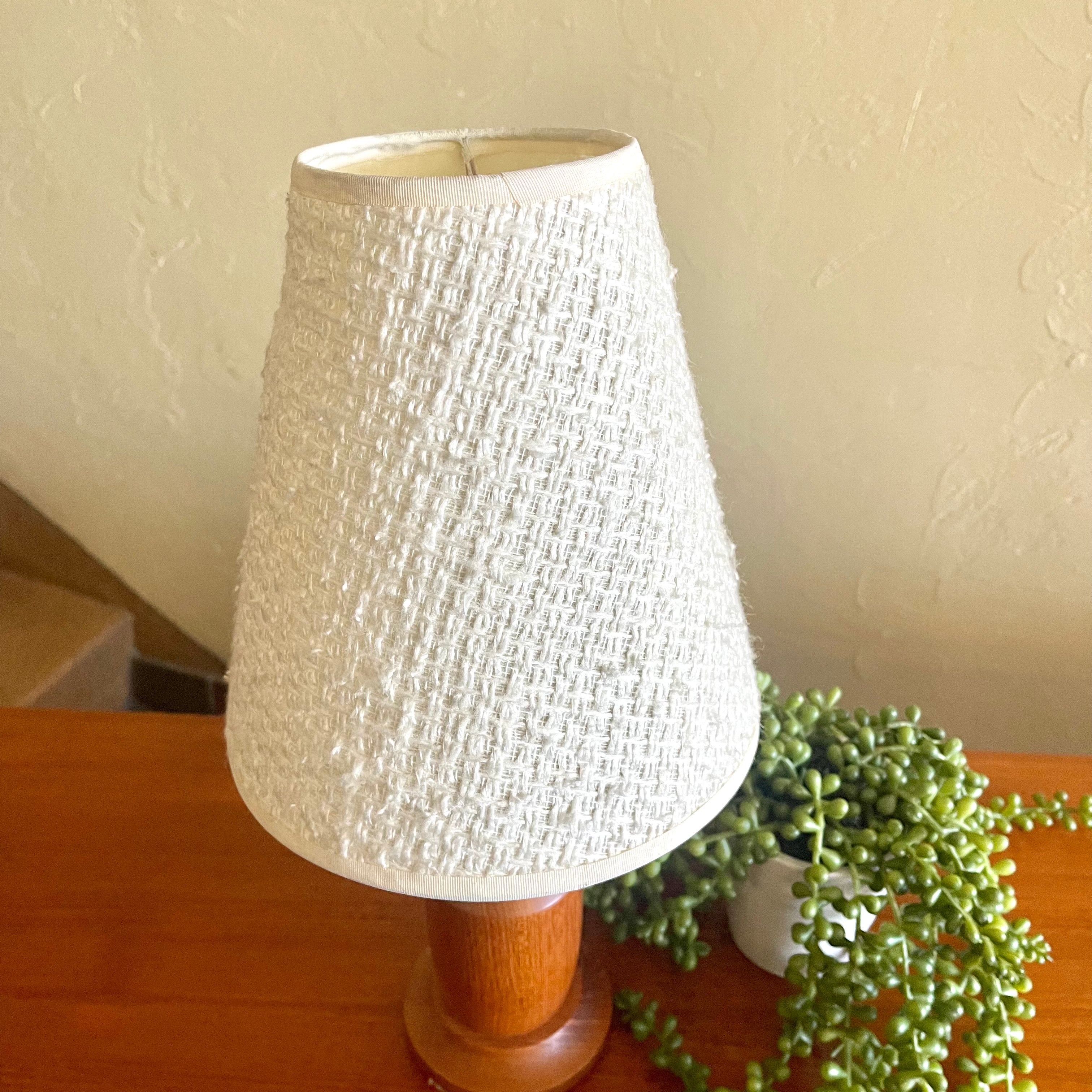 Small Solid Teak Lamp