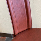 Italian Leather Chairs + Chrome + Leather Table - Mr. Mansfield Vintage