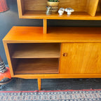 Teak Credenza with Hutch - Mr. Mansfield Vintage