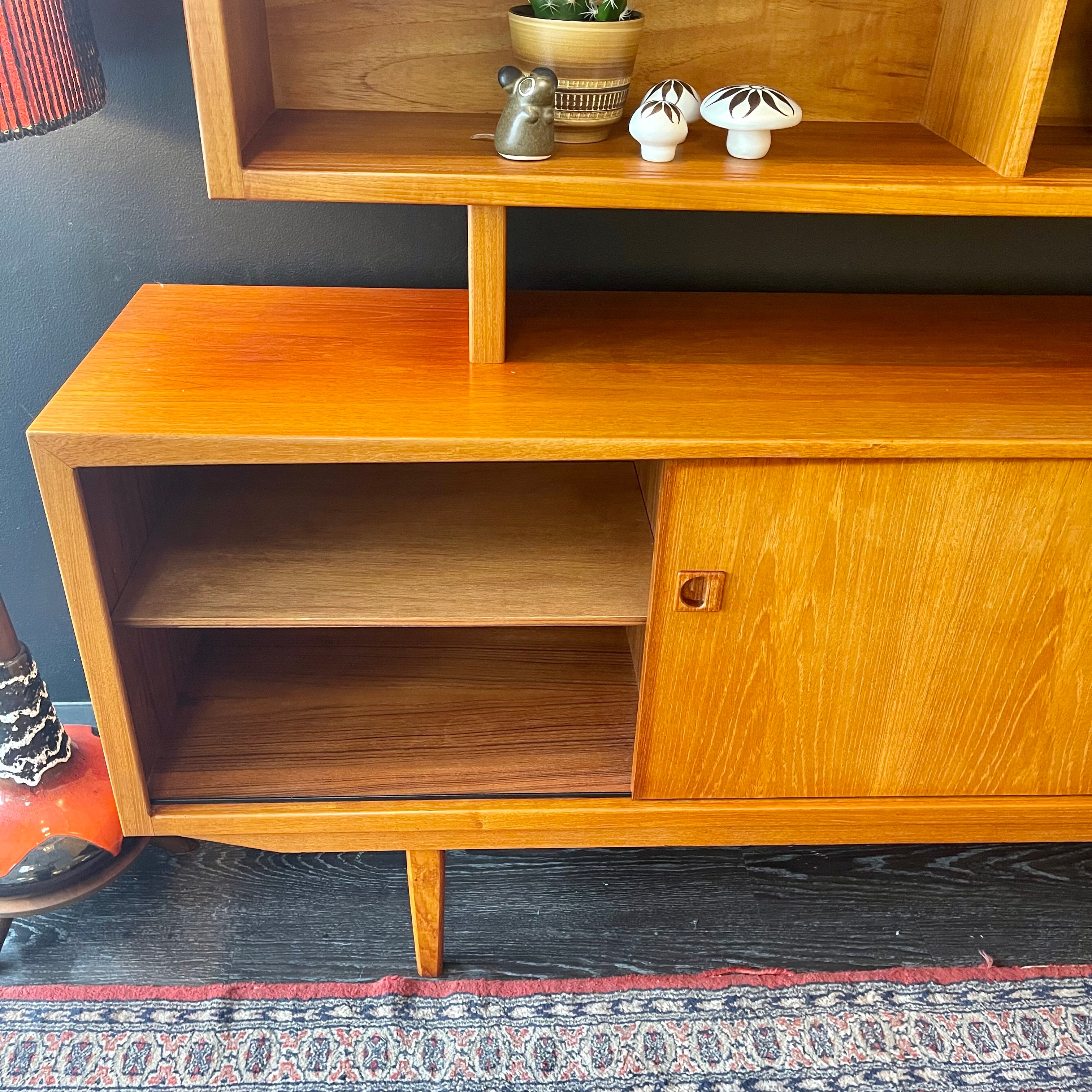 Teak Credenza with Hutch - Mr. Mansfield Vintage