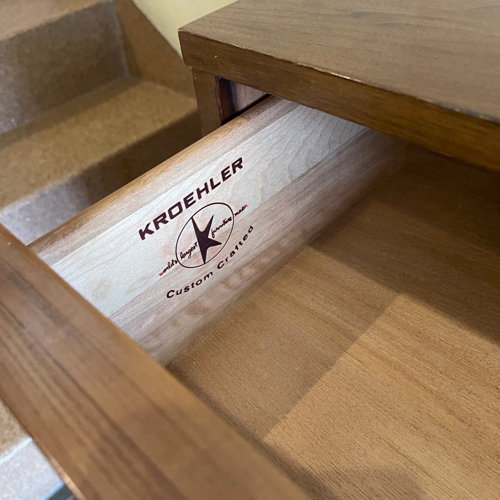 Walnut KROEHLER 9 Drawer Dresser
