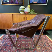 SONIC Burgundy Lounge Chairs by Odd Knutsen - Mr. Mansfield Vintage