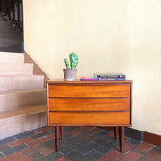 Teak Three Drawer Chest of Drawers - Mr. Mansfield Vintage