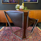 Indian rosewood frame detail on Sonic lounge chair