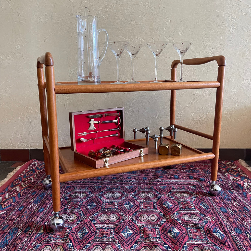 Teak Bar/Tea Cart - Mr. Mansfield Vintage