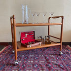 Teak Bar/Tea Cart - Mr. Mansfield Vintage