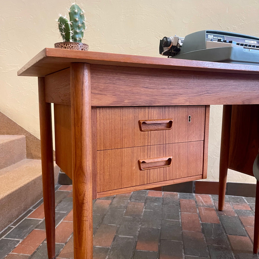 Danish Made Teak Drop-leaf  Desk - Mr. Mansfield Vintage