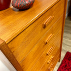 Teak 6 Drawer Tallboy Dresser - Mr. Mansfield Vintage