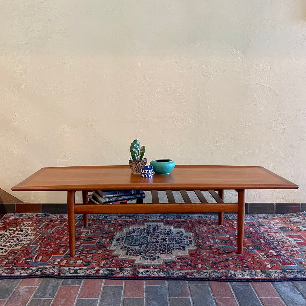 Grete Jalk Danish Teak Coffee Table - Mr. Mansfield Vintage
