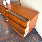 Danish 6 Drawer Teak Dresser +  Afromosia Teak Handles