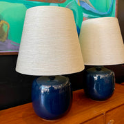 Vintage Lapis Blue LOTTE Lamps - Mr. Mansfield Vintage