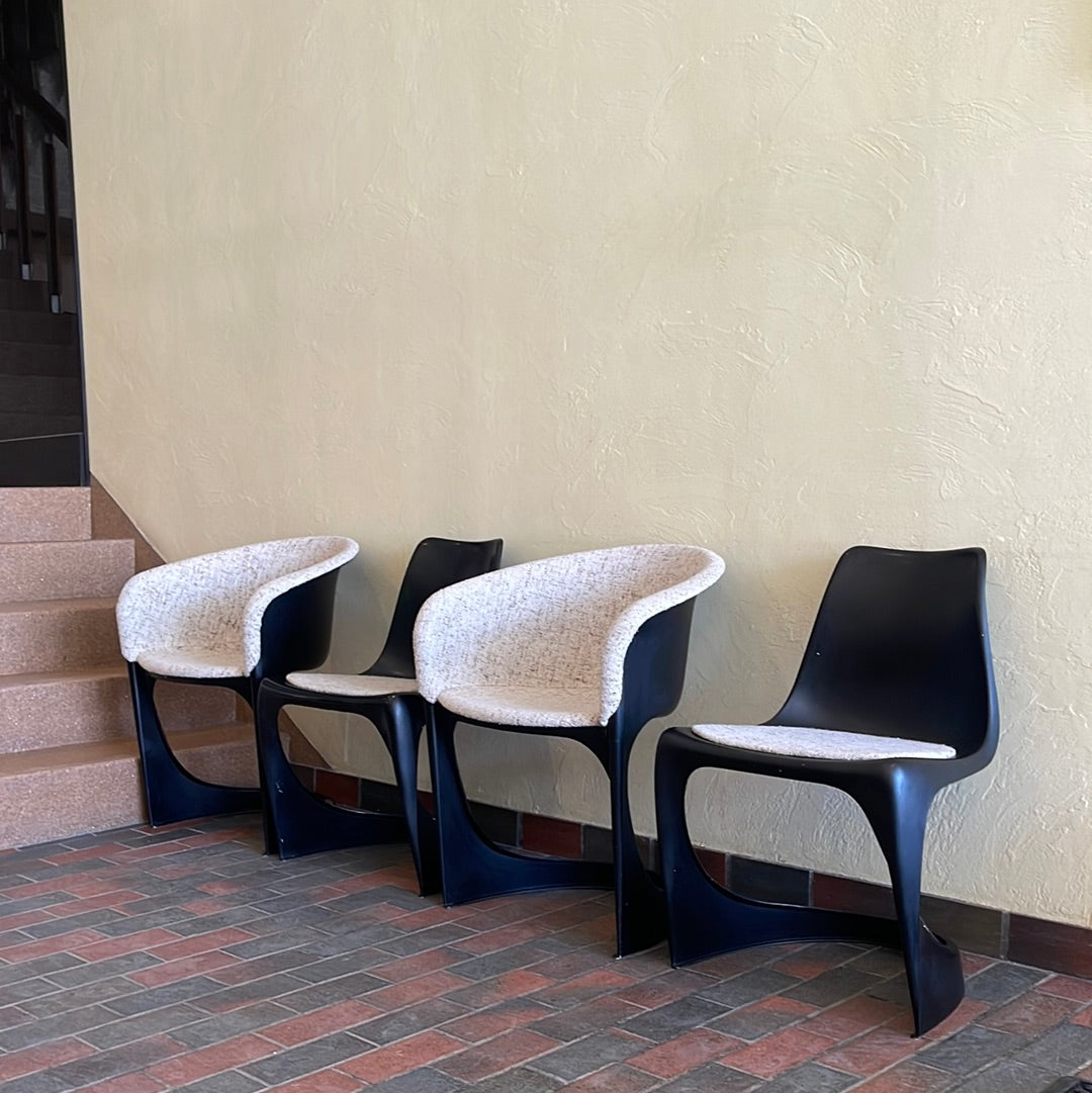 4 Stacking Danish Dining Chairs by Steen Ostergaard Cado