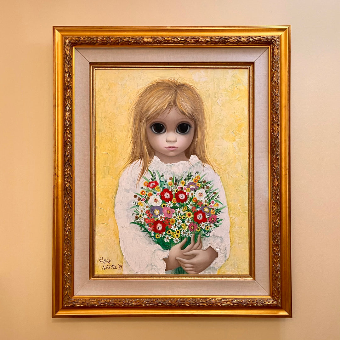 “The Last Bouquet” A painting by Margaret Keane 