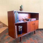 Load image into Gallery viewer, Afromosia Wood/Teak Shelf/Bar Unit