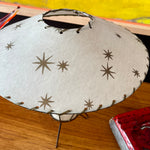 Load image into Gallery viewer, 1950s Atomic  Starburst Pattern Fiberglass Table Lamp