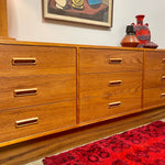 Load image into Gallery viewer, Teak 9 Drawer Dresser Mr. Mansfield Vintage