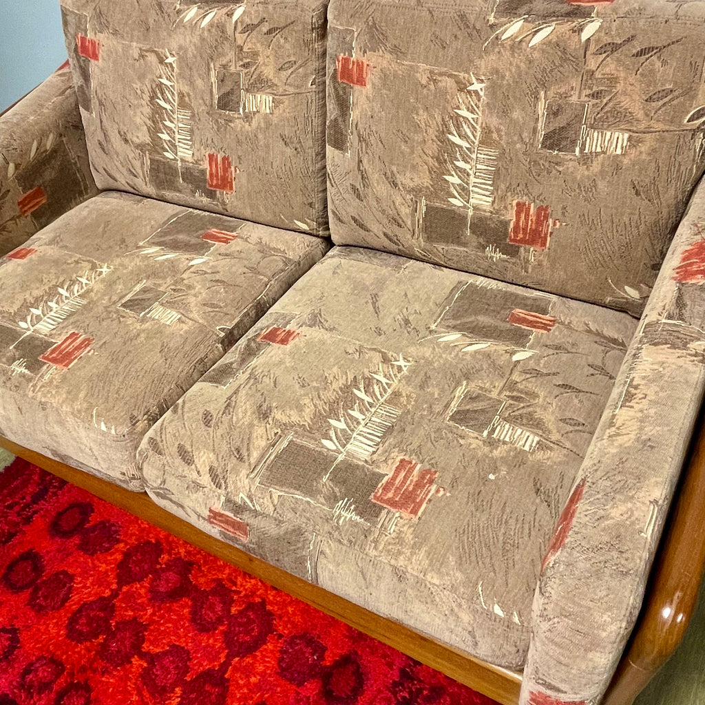 Solid Teak Framed Loveseat