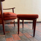 Vintage Afrormosia Teak Reclining Chair + Ottoman Mr. Mansfield Vintage
