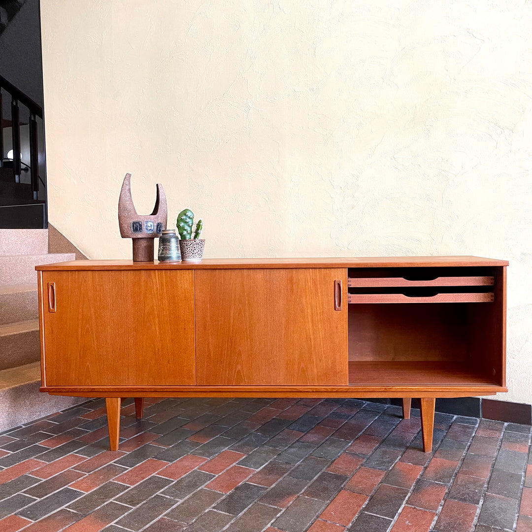 Danish Teak Credenza by FAARUP MOBELFABRIK Mr. Mansfield Vintage