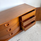 Vintage Walnut VISCOL 9 Drawer Dresser/Credenza