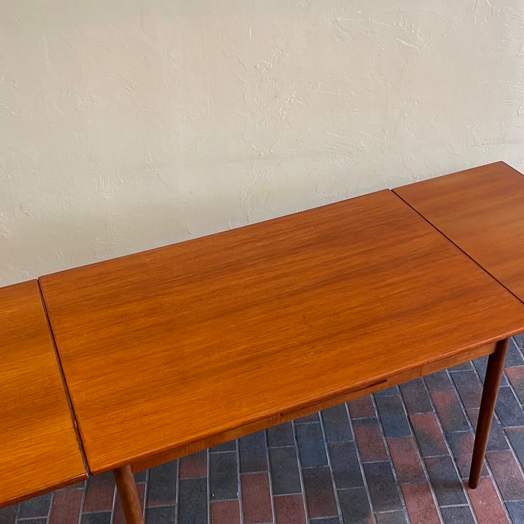 Midcentury Teak Expanding Dining Table