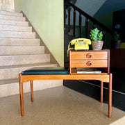 Made in Norway Vintage Phone/Entry Way Bench Model “ROLF”