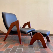 Adrian Pearsall Lounge Chair + Ottoman for Craft Associates