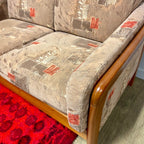 Solid Teak Framed Loveseat 