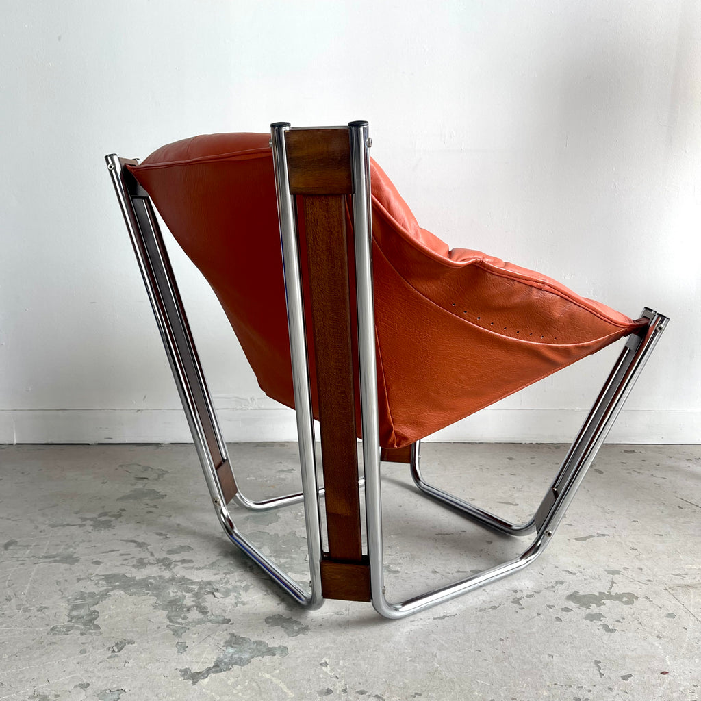 "Sonic" lounge chair by Odd Knutsen for Hjellegjerde, Norway. 