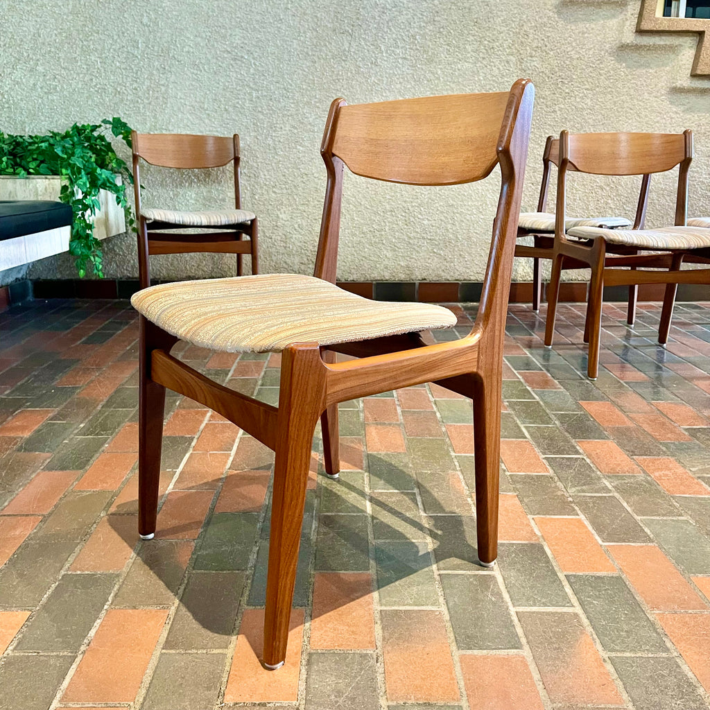 Six Teak Dining Chairs