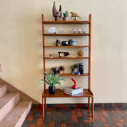 Unique Teak Book / Display Shelf Mr. Mansfield Vintage