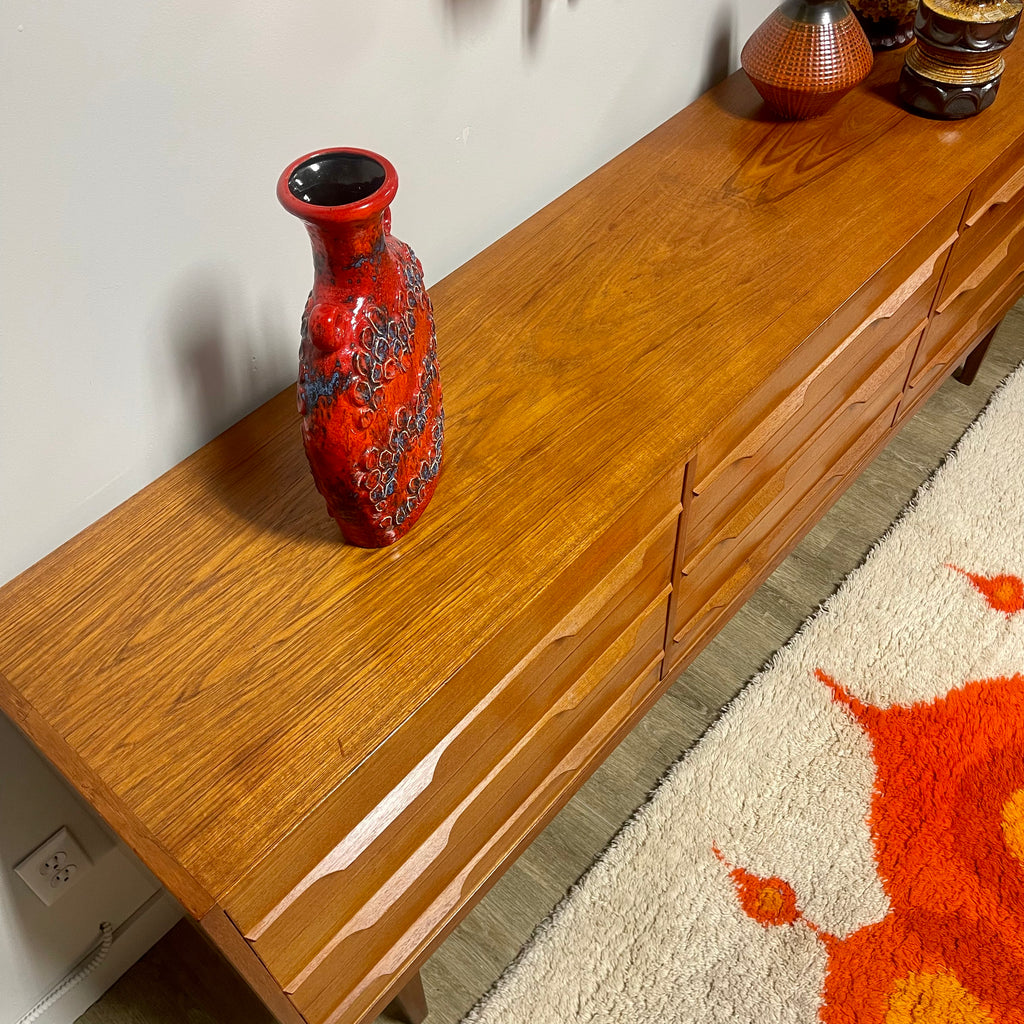 Danish 9 Drawer Teak Dresser Mr. Mansfield Vintage