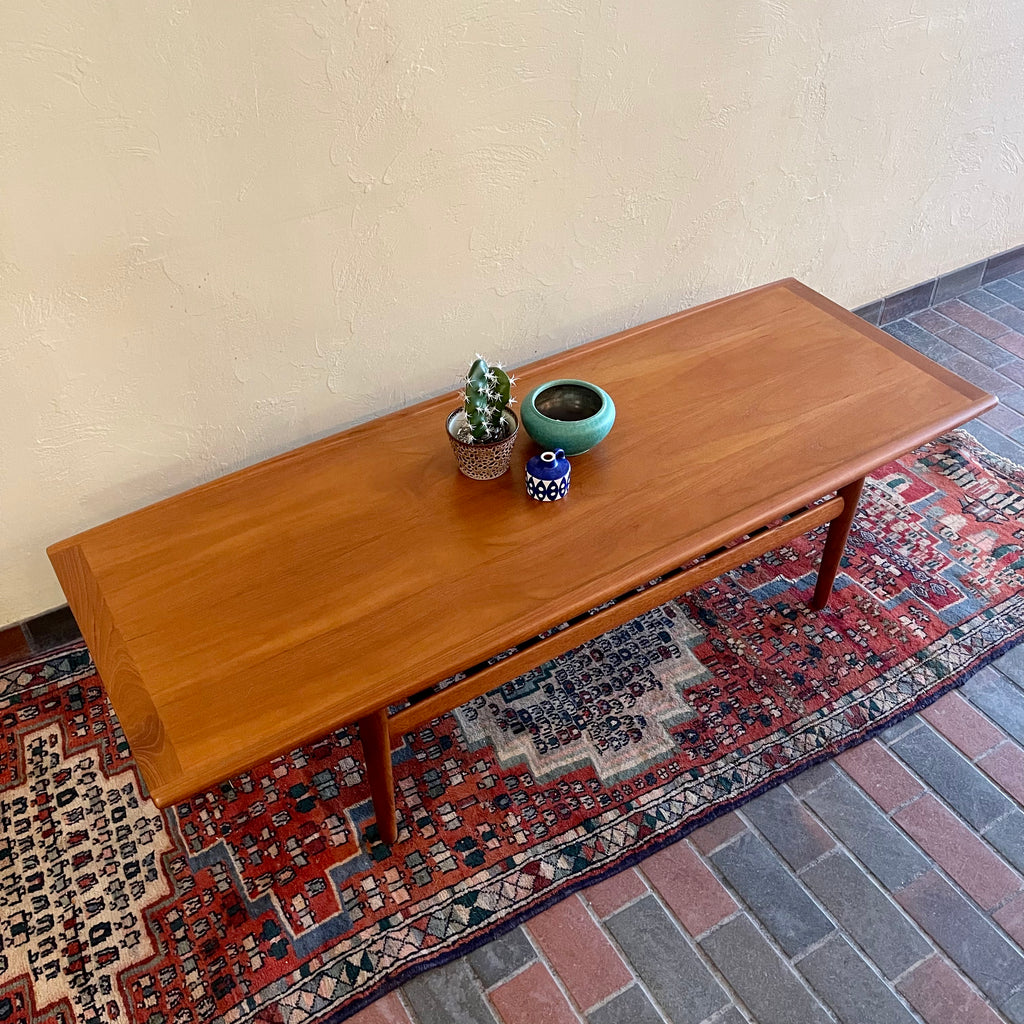 Grete Jalk Danish Teak Coffee Table - Mr. Mansfield Vintage