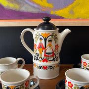Vintage SADLER “Folk Love” Coffee Set