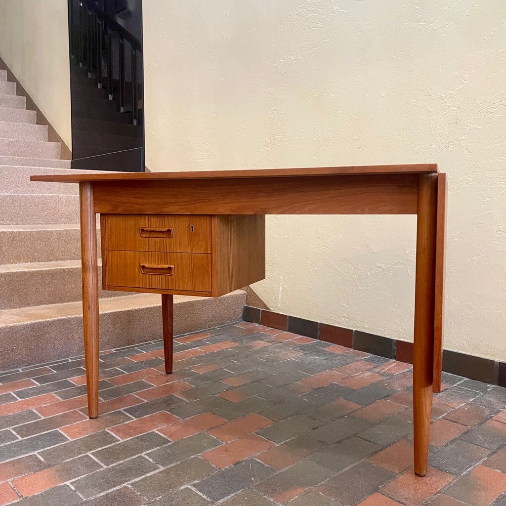 Danish Made Teak Drop-leaf  Desk - Mr. Mansfield Vintage