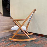 Load image into Gallery viewer, Benny Linden Solid Teak Rocking Chair Mansfield Vintage