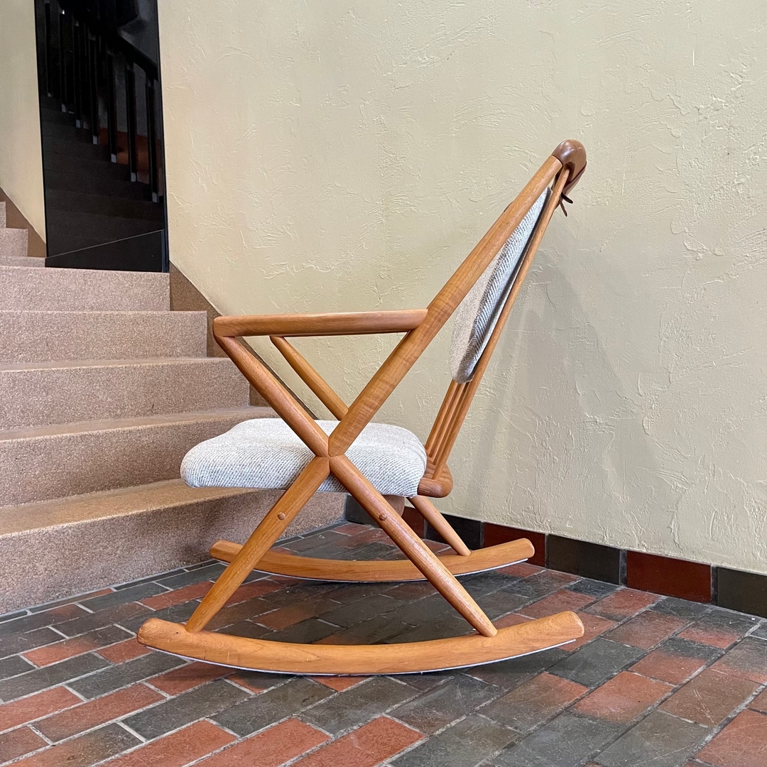 Benny Linden Solid Teak Rocking Chair | Mr. Mansfield Vintage - Mr ...