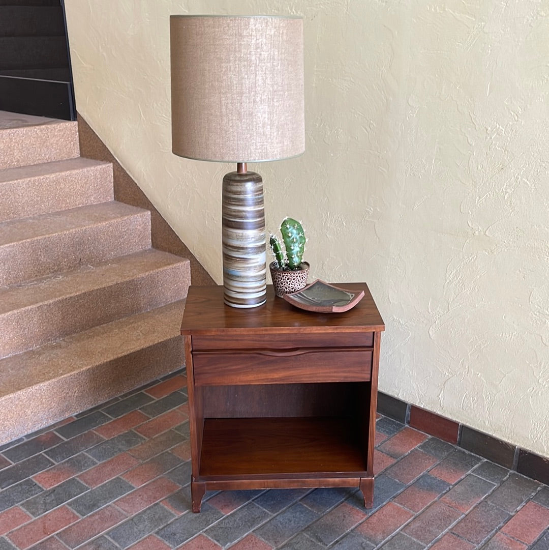 Vintage Walnut Nightstand